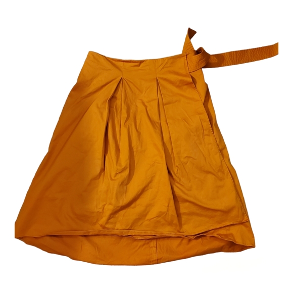 Antonio Melani Women High Low Golden Oak Skirt Size 12 - Picture 2 of 12